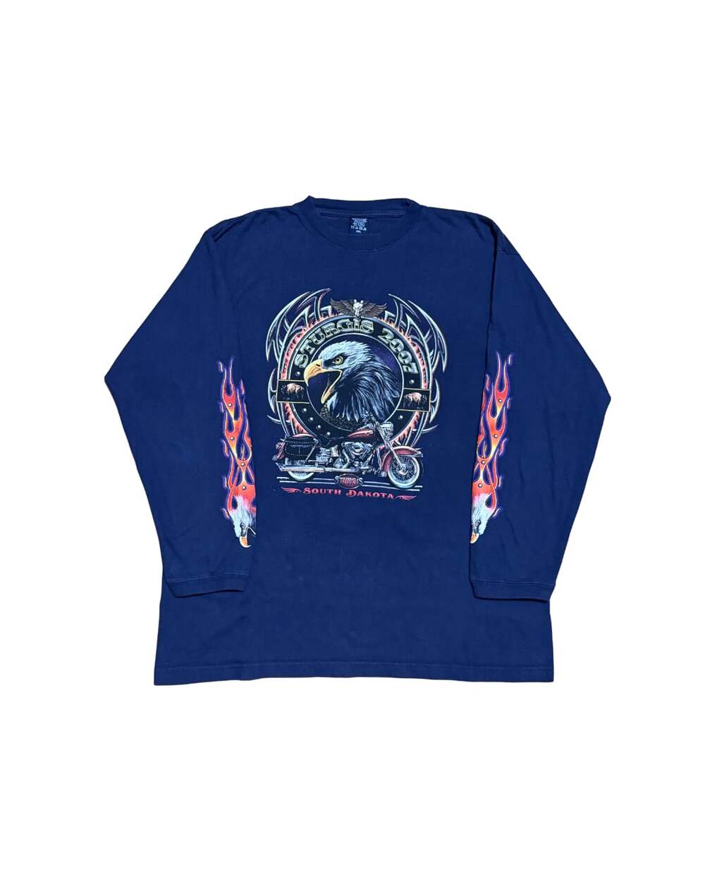 Vintage 2007 Sturgis Eagle Flame Long Sleeve